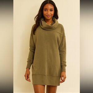 Urban outfitters oversized sweatshirt dress with pockets crow turtleneck